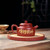 Handmade Yixing Zisha Clay Teapot Niu Zhuan Qian Kun 250ml