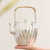 Handmade Pure Silver Teapot Jin Wen Gua Ban 190ml