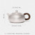 Handmade Pure Silver Teapot Chui Wen Bian Xi Shi 370ml