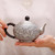 Handmade Pure Silver Teapot Peony 400ml