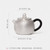 Handmade Pure Silver Teapot San Huan 450ml