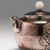 Handmade Pure Silver Teapot Retro Peony 280ml