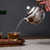 Handmade Pure Silver Teapot Retro Peony 280ml