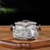 Handmade Pure Silver Teapot Nian Nian You Yu 210ml