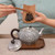 Handmade Pure Silver Teapot Shuang Long 400ml