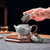 Handmade Pure Silver Teapot Yu Xi Lian Ye Jian 200ml
