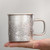 Handmade Pure Silver Tea Mug Peony 170ml