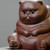 Handmade Yixing Zisha Clay Tea Pet Angry Cat