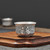 Handmade Pure Silver Tea Teapot And Teacup Set Tang Zhuang Bai Fu