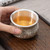 Handmade Pure Silver Teacup Bai Fu Luo Han 90ml