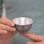 Handmade Pure Silver Teacup Lotus 40ml