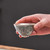 Handmade Pure Silver Teacup Shuang Long Xi Zhu 90ml