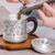 Handmade Pure Silver Tea Mug Bamboo 420ml