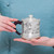 Handmade Pure Silver Tea Mug Bamboo 420ml