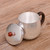 Handmade Pure Silver Tea Mug Chui Wen 370ml