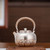 Handmade Pure Silver Teapot Lian Hua Sheng Kai 188ml