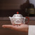 Handmade Pure Silver Teapot Chan Zhi Lian Hua 238ml