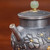 Handmade Pure Silver Teapot Man Yi Ang Ran 188ml
