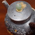 Handmade Pure Silver Teapot Man Yi Ang Ran 188ml