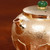 Handmade Pure Silver Teapot Gold Plated Lotus 218ml