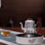 Handmade Pure Silver Teapot Tao Tie 188ml