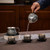 Handmade Pure Silver Teapot Bu Bu Lian Hua 210ml