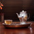 Handmade Pure Silver Teapot Gold Plated Qi Pao 248ml