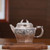 Handmade Pure Silver Teapot Liu Fang Shou Shou 168ml