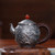 Handmade Pure Silver Teapot Shuang Long Xi Zhu 248ml