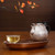 Handmade Pure Silver Teapot Hua Kai Hua Luo 280ml