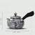Handmade Pure Silver Teapot Shuang Long Xi Zhu 358ml