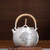 Handmade Pure Silver Kettle Sheng Shi Mu Dan 530ml