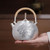 Handmade Pure Silver Kettle Sheng Shi Mu Dan 530ml