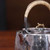 Handmade Pure Silver Kettle Jin Teng Ping Wan 958ml