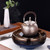 Handmade Pure Silver Kettle Yan Ji Shi Wen