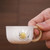 Handmade Pure Silver Teacup He Tang Yue Se 40ml