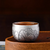 Handmade Pure Silver Teacup He Hua Bing Di 46ml