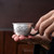 Handmade Pure Silver Teacup Xiang Yun Dou Li 52ml