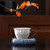 Handmade Pure Silver Teacup Xiang Yun Dou Li 52ml