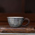 Handmade Pure Silver Teacup Ru Yi Mu Dan 52ml