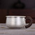 Handmade Pure Silver Teacup Juan Bian Dai Ba 110ml