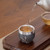 Handmade Pure Silver Teacup Hua Si Luo Han 48ml