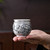 Handmade Pure Silver Teacup Yu Xi He Hua