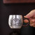 Handmade Pure Silver Tea Mug Ri Shi 208ml