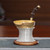 Handmade Pure Silver Loose Tea Strainer Gold Plated Bo Ji