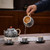 Handmade Pure Silver Fair Cup Of Tea Serving Pitcher Creamer Long Teng Tian Xia 380ml