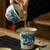 Blue and White Dragon Pattern Ru Kiln Gaiwan Brewing Vessel San Cai 160ml