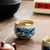 Blue and White Dragon Pattern Ru Kiln Gongfu Tea Tasting Teacup Xiao Chan Ding 70ml