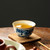 Blue and White Dragon Pattern Ru Kiln Gongfu Tea Tasting Teacup Xiao Bei 50ml