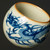 Blue and White Dragon Pattern Ru Kiln Gongfu Tea Tasting Teacup Chan Ji 125ml